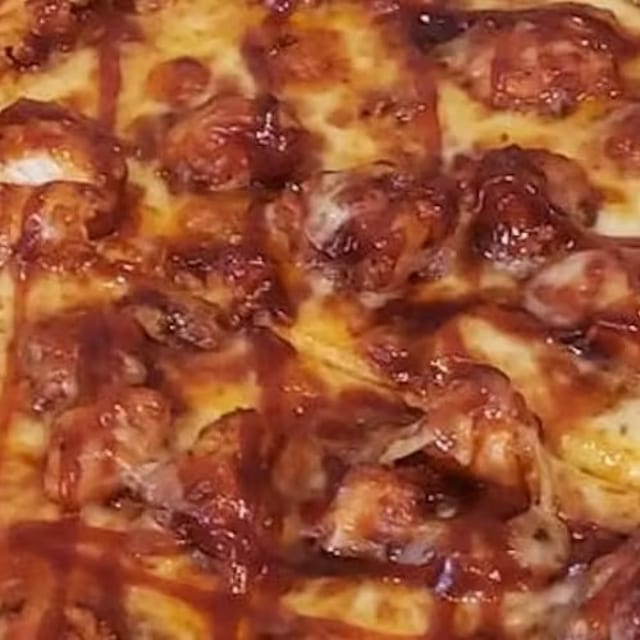 BBQ Chicken Pizza.
