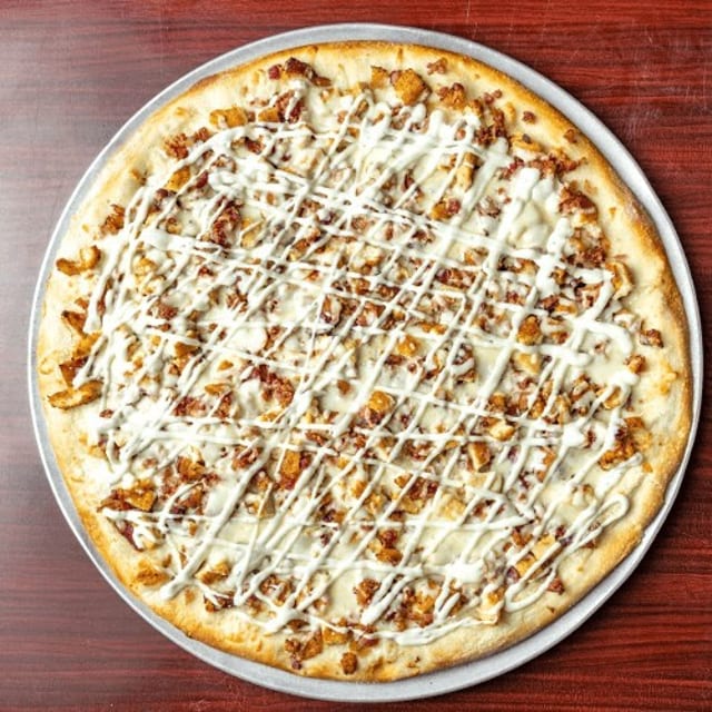 Chicken Bacon Ranch Pizza.