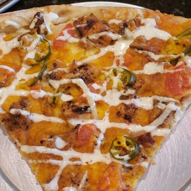 Chicken Ranchero Pizza.